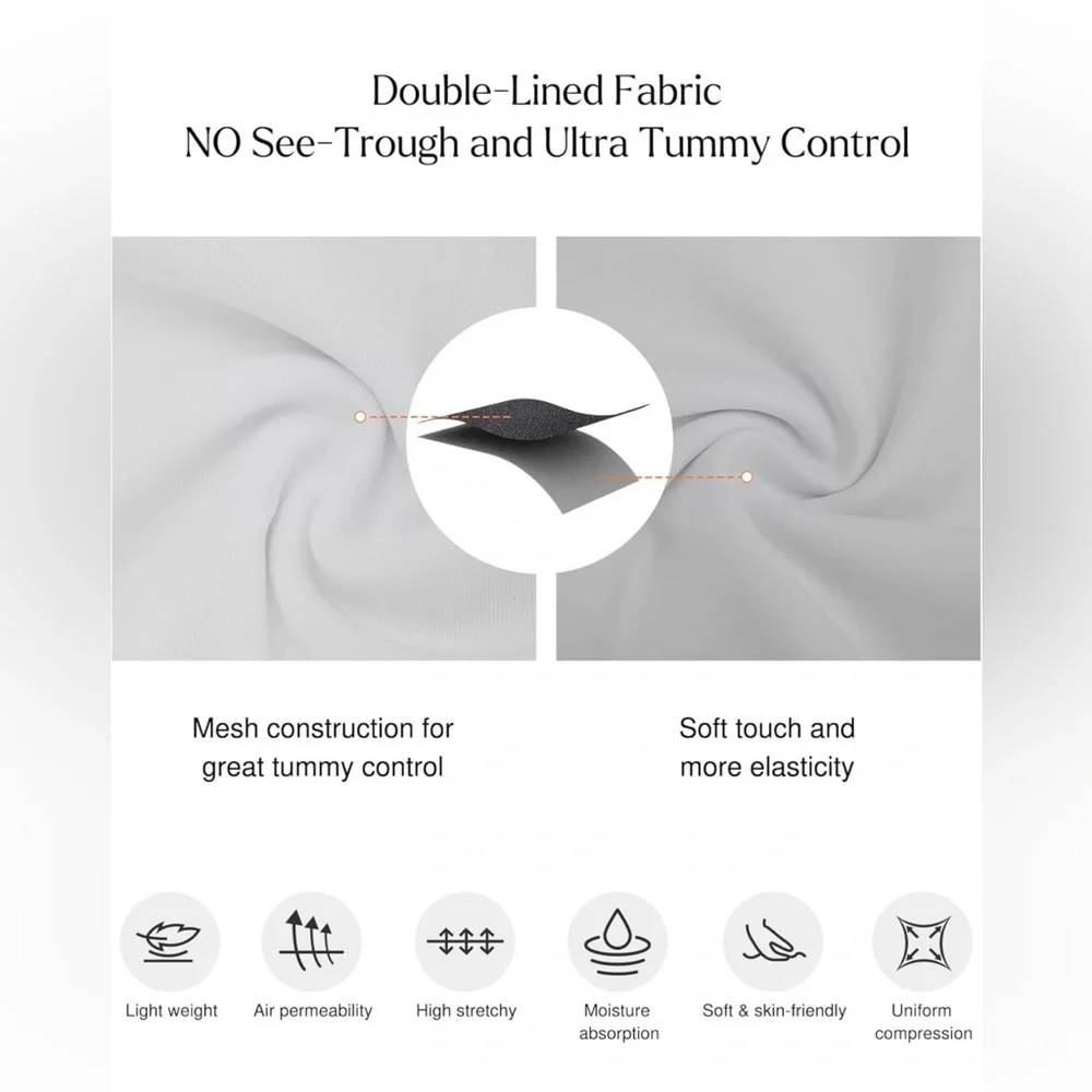 Popilush Shapewear Women’s BodysuitTummy Control Body Suits Deep V Corset - Picture 4 of 8